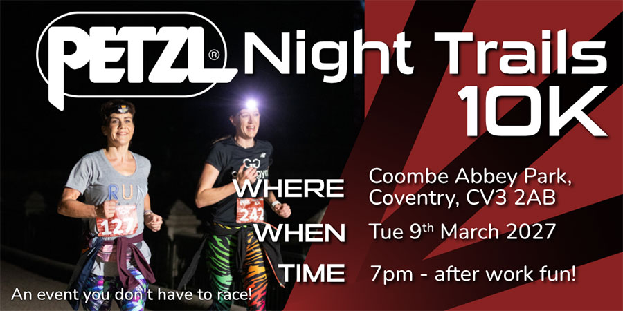 Night Trails 10K: Coombe Abbey (Mar)