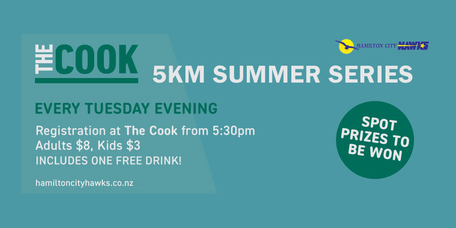 The Cook 5km Summer Series Run/Walk