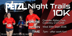 Night Trails 10K: Coombe Abbey (Sep)